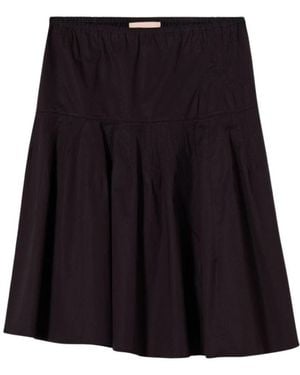Plan C Cotton Skirt - Zwart