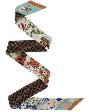Fendi Silky Scarves - Green