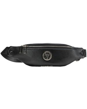 carlo colucci Crossbody-Tasche Mit Silbernen Details - Schwarz