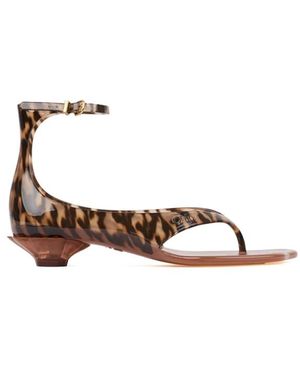 Chloé High Heel Sandals - Metálico