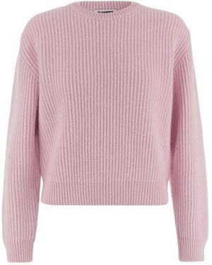 Jil Sander Round-Neck Knitwear - Viola