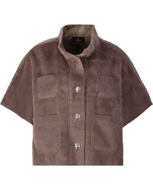Monari Nepbont & Shearling Jassen - Bruin