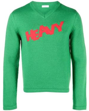 ERL Logo Sweater Knit - Groen