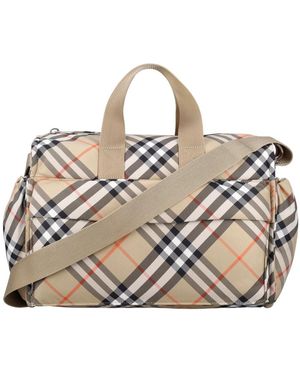 Burberry Stilvolle Baby Wickeltasche Mit Taschen - Mettallic
