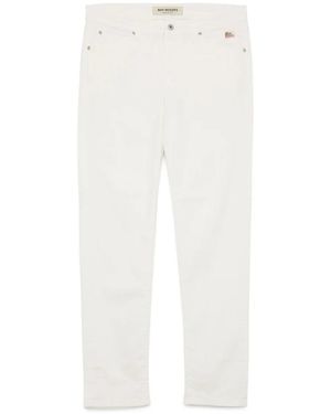Roy Rogers Slim-Fit Trousers - White