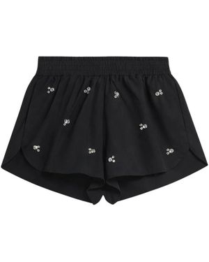 A PAPER KID Short Shorts - Negro
