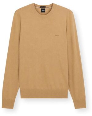 BOSS Round-Neck Knitwear - Neutro