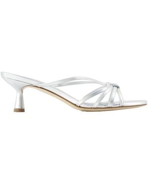 Aeyde Heeled Mules - White