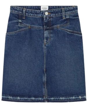 Closed A-Lijn Midi Rok - Blauw