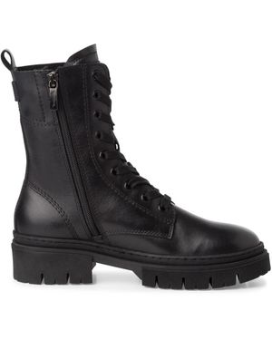 Tamaris Lace-Up Boots - Nero