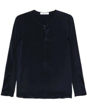 Max Mara Ronde Hals Trui - Blauw