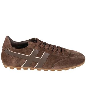 Hogan Schoenen ,Bruin ,Leer H693 Sneakers