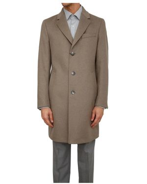 HUGO Single-Breasted Coats - Marrón