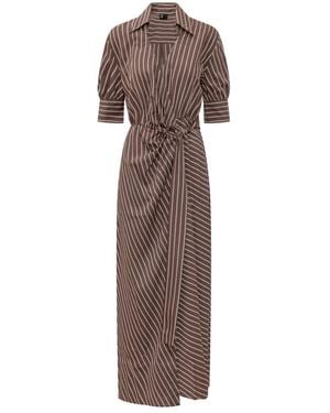 Pinko Wrap Dresses - Marrone