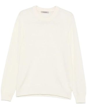 La Fileria Round-Neck Knitwear - White