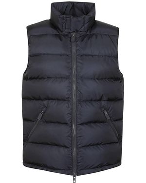 Aspesi Jassen ,Blauw ,Nylon Gewatteerd Vest