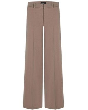 Cambio Wide Trousers - Brown