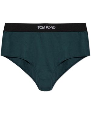 Tom Ford Ondergoed ,Groen ,Modal Signature Briefs