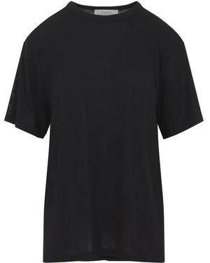 Studio Nicholson Rond T-Shirt Met Korte Mouwen - Zwart