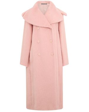 Alberta Ferretti Double-Breasted Coats - Rosa