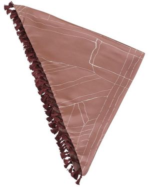 Alysi Silky Scarves - Marrón