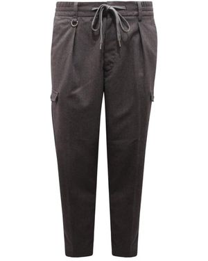 Paolo Pecora Slim-Fit Trousers - Grey