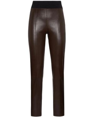 Brunello Cucinelli Leather Trousers - Grey
