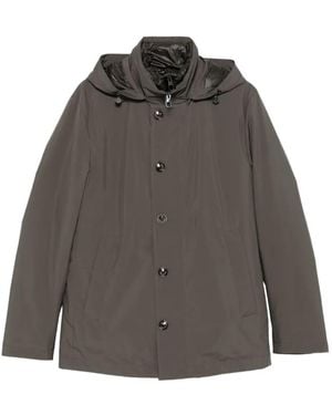 Montecore Grijze Windjack Met Afneembare Capuchon - Grijs