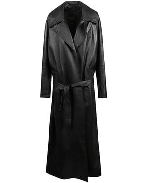 Balenciaga Belted Coats - Black