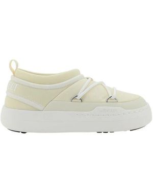 Moon Boot Gepolsterte Park Sneakers Mit Plateausohle - Weiß
