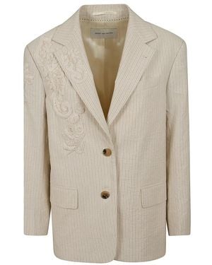 Dries Van Noten Blazers - Natural