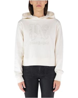 Palm Angels Hoodies - Blanc