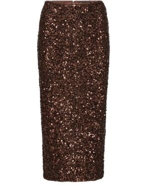 ROTATE BIRGER CHRISTENSEN Midi Skirts - Brown