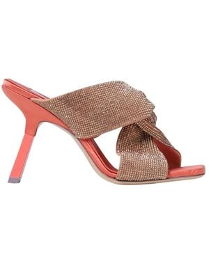Sebastian Milano Heeled Mules - Brown