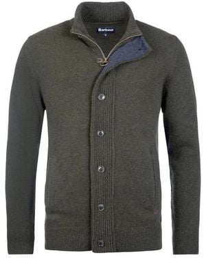 Barbour Grüne cardigan pullover für männer - Grau
