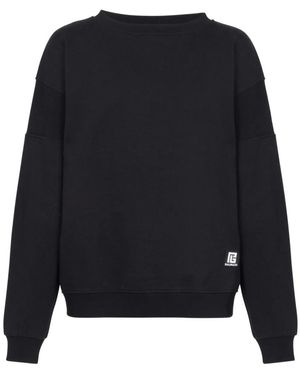 Balmain Logo Print Cotton Sweatshirt - Multicolour