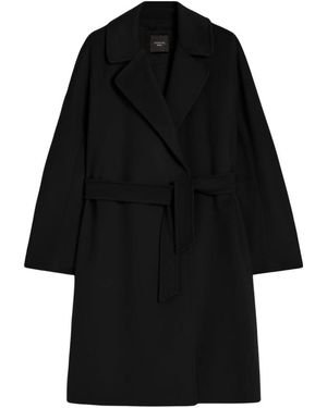Weekend by Maxmara Jassen ,Zwart ,Wol Corte Wrap Coat