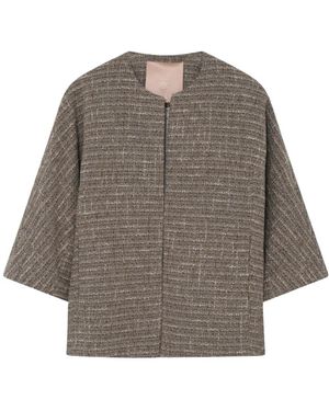 GUSTAV Jassen ,Tweed Tweed Jassen - Grijs