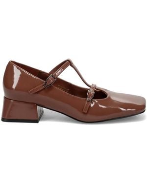 Jeannot Schoenen ,Bruin ,Leer Mary Jane Mocha Mousse