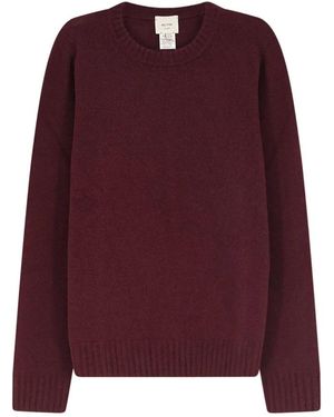 Alysi Truien & Vesten ,Rood ,Round-Neck Truien - Paars