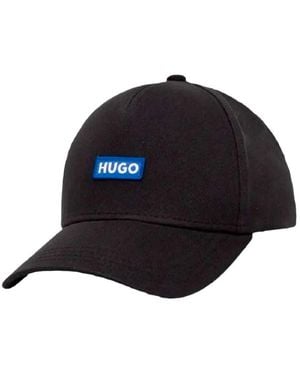 HUGO Blau Bestickte Signatur Kappe