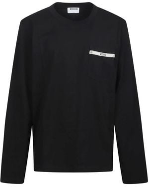 Moschino Long Sleeve T-Shirts - Black