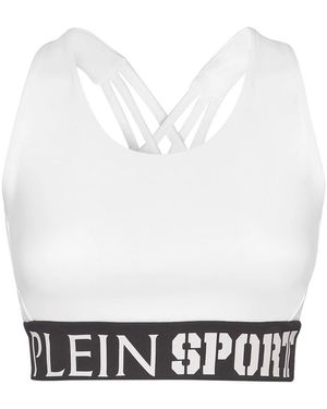 Philipp Plein Fitness ,Wit ,Polyester Sportbeha