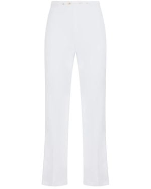 Elisabetta Franchi Wide Trousers - White