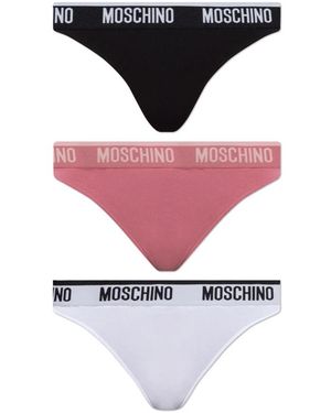 Moschino Dreierpackung Strings - Pink