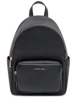 Michael Kors Tassen ,Zwart ,Leer Tanner Medium Ruglederen Rugzak