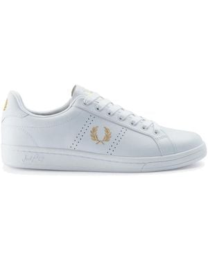 Fred Perry B721 Leder-Sneakers - Blau