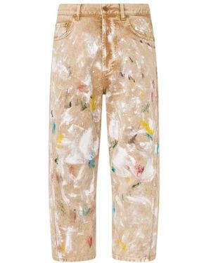 Moschino Cropped Jeans - Natural