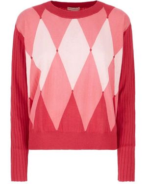Ballantyne Truien & Vesten ,Veelkleurig ,Stijlvolle Gebreide Collectie - Roze