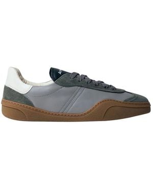 Acne Studios Leather Low-Top Sneakers - Grau